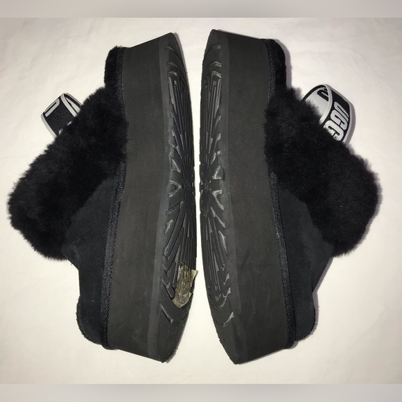 Ugg Funkette Genuine Shearling Platform Slippers - Picture 4 of 11